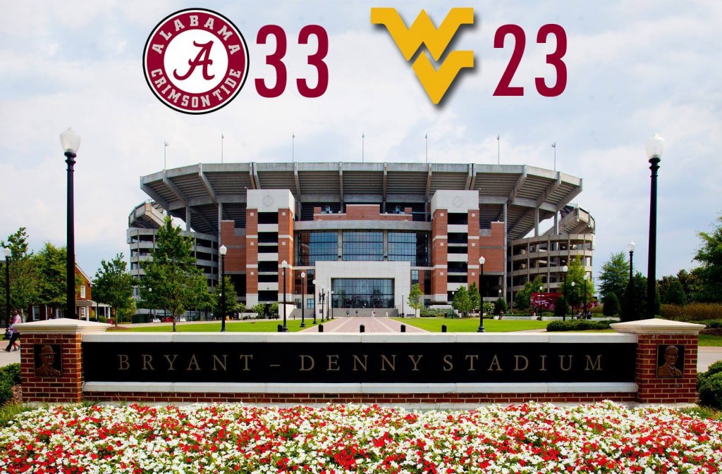 Alabama & West Virginia Final Score