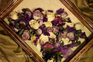 Lavender and Cream Roses Preserved